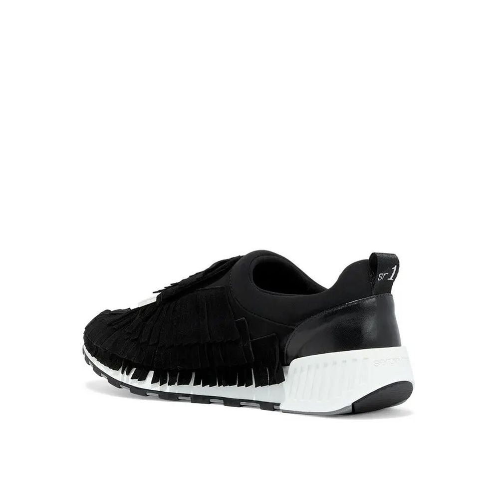 Sergio Rossi Black Fabric Athletic Sneakers